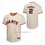 Camiseta Beisbol Nino San Francisco Giants Willy Adames Primera Game Crema