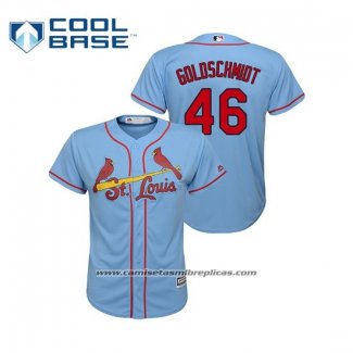 Camiseta Beisbol Nino St. Louis Cardinals Paul Goldschmidt 2019 Cool Base Alterno Horizon Blue