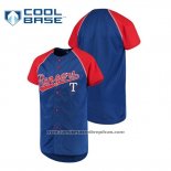 Camiseta Beisbol Nino Texas Rangers Personalizada Stitches Azul