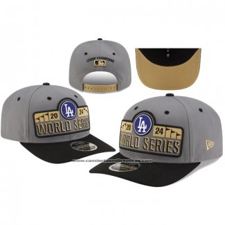 Gorra Los Angeles Dodgers Adjustable 2024 World Series Collection Gris