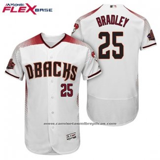 Camiseta Beisbol Hombre Arizona Diamondbacks 25 Archie Bradley Blanco Rojo Primera Flex Base