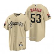 Camiseta Beisbol Hombre Arizona Diamondbacks Christian Walker 2021 City Connect Replica Oro