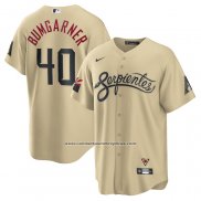 Camiseta Beisbol Hombre Arizona Diamondbacks Madison Bumgarner City Connect Replica Oro