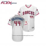 Camiseta Beisbol Hombre Arizona Diamondbacks Paul Oroschmidt 2018 Stars & Stripes Flex Base Blanco