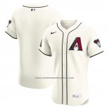 Camiseta Beisbol Hombre Arizona Diamondbacks Primera Elite Crema