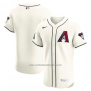 Camiseta Beisbol Hombre Arizona Diamondbacks Primera Elite Crema