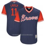 Camiseta Beisbol Hombre Atlanta Braves 2017 Little League World Series 11 Ender Inciarte Azul Camiseta Beisbol Hombre Atlanta Braves 2017 Little League World Series 11 Ender Inciarte Azul