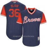 Camiseta Beisbol Hombre Atlanta Braves 2017 Little League World Series 36 Aaron Blair Azul Camiseta Beisbol Hombre Atlanta Braves 2017 Little League World Series 36 Aaron Blair Azul