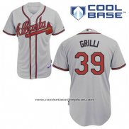 Camiseta Beisbol Hombre Atlanta Braves 39 Jason Grilli Gris Cool Base