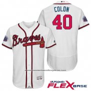 Camiseta Beisbol Hombre Atlanta Braves 40 Bartolo Colon Blanco 2017 All Star Flex Base