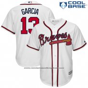 Camiseta Beisbol Hombre Atlanta Braves Adonis Garcia Blanco Cool Base