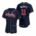 Camiseta Beisbol Hombre Atlanta Braves Ender Inciarte Autentico Alterno 2020 Azul