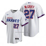 Camiseta Beisbol Hombre Atlanta Braves Fred Mcgriff Replica 2021 City Connect Blanco