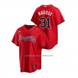 Camiseta Beisbol Hombre Atlanta Braves Greg Maddux 2020 Replica Alterno Rojo