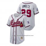 Camiseta Beisbol Hombre Atlanta Braves John Smoltz Cooperstown Collection Autentico Gris