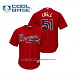 Camiseta Beisbol Hombre Atlanta Braves Shane Carle Cool Base Alterno 2019 Rojo