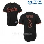 Camiseta Beisbol Hombre Baltimore Orioles 8 Cal Ripken Negro Fashion Cool Base