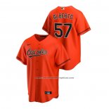 Camiseta Beisbol Hombre Baltimore Orioles Hanser Alberto Alterno Replica Naranja