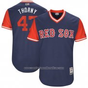 Camiseta Beisbol Hombre Boston Red Sox 2017 Little League World Series Tyler Thornburg Azul