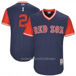 Camiseta Beisbol Hombre Boston Red Sox 2017 Little League World Series Xander Bogaerts Azul