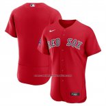 Camiseta Beisbol Hombre Boston Red Sox Alterno Parche Patrocinador Autentico Rojo