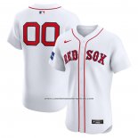 Camiseta Beisbol Hombre Boston Red Sox Elite Primera Personalizada Blanco