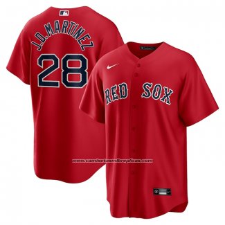 Camiseta Beisbol Hombre Boston Red Sox J.d. Martinez Replica Road Gris