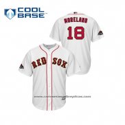 Camiseta Beisbol Hombre Boston Red Sox Mitch Moreland 2019 Gold Program Cool Base Blanco