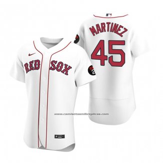 Camiseta Beisbol Hombre Boston Red Sox Pedro Martinez Autentico Blanco