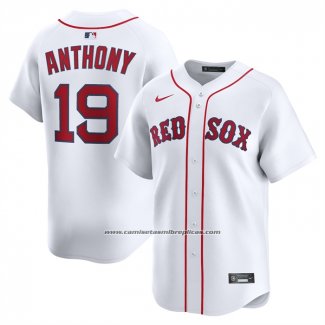 Camiseta Beisbol Hombre Boston Red Sox Roman Anthony Primera Limited Blanco1