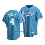 Camiseta Beisbol Hombre Brooklyn Los Angeles Dodgers Light Blue Duke Snider Cooperstown Collection Alterno Azul
