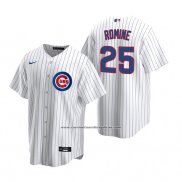 Camiseta Beisbol Hombre Chicago Cubs Austin Romine Replica Primera Blanco