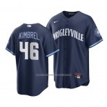 Camiseta Beisbol Hombre Chicago Cubs Craig Kimbrel 2021 City Connect Replica Azul