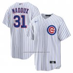 Camiseta Beisbol Hombre Chicago Cubs Greg Maddux Retired Primera Replica Blanco