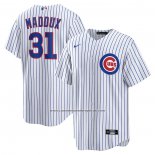 Camiseta Beisbol Hombre Chicago Cubs Greg Maddux Retired Primera Replica Blanco