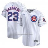 Camiseta Beisbol Hombre Chicago Cubs Ryne Sandberg Primera Limited Blanco