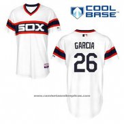 Camiseta Beisbol Hombre Chicago White Sox 26 Avisail Garcia Blanco Alterno Cool Base