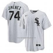 Camiseta Beisbol Hombre Chicago White Sox Eloy Jimenez Primera Replica Blanco