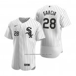 Camiseta Beisbol Hombre Chicago White Sox Leury Garcia Autentico 2020 Primera Blanco