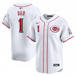 Camiseta Beisbol Hombre Cincinnati Reds #1 Dad Primera Limited Blanco