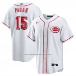 Camiseta Beisbol Hombre Cincinnati Reds Emilio Pagan Primera Replica Blanco