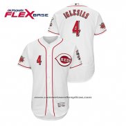 Camiseta Beisbol Hombre Cincinnati Reds Jose Iglesias Flex Base Blanco