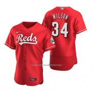 Camiseta Beisbol Hombre Cincinnati Reds Justin Wilson Autentico Alterno Rojo