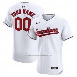 Camiseta Beisbol Hombre Cleveland Guardians Primera Elite Personalizada Blanco