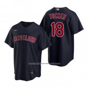 Camiseta Beisbol Hombre Cleveland Indians Carson Tucker Replica 2020 Azul