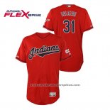 Camiseta Beisbol Hombre Cleveland Indians Danny Salazar 150th Aniversario Patch 2019 All Star Flex Base Rojo