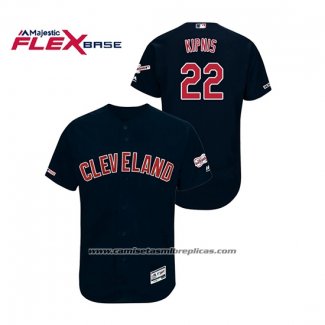 Camiseta Beisbol Hombre Cleveland Indians Jason Kipnis 150th Aniversario Patch 2019 All Star Flex Base Azul