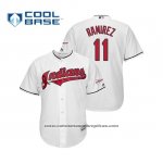Camiseta Beisbol Hombre Cleveland Indians Jose Ramirez 2019 All Star Patch Cool Base Blanco Camiseta Beisbol Hombre Cleveland Indians Jose Ramirez 2019 All Star Patch Cool Base Blanco