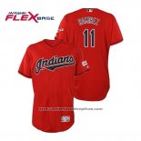 Camiseta Beisbol Hombre Cleveland Indians Jose Ramirez 2019 All Star Patch Flex Base Rojo