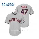 Camiseta Beisbol Hombre Cleveland Indians Trevor Bauer 2019 All Star Patch Cool Base Gris Camiseta Beisbol Hombre Cleveland Indians Trevor Bauer 2019 All Star Patch Cool Base Gris